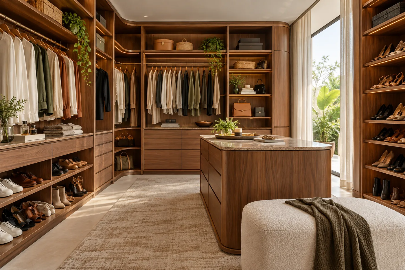 Ambiente ilustrativo de closets planejados